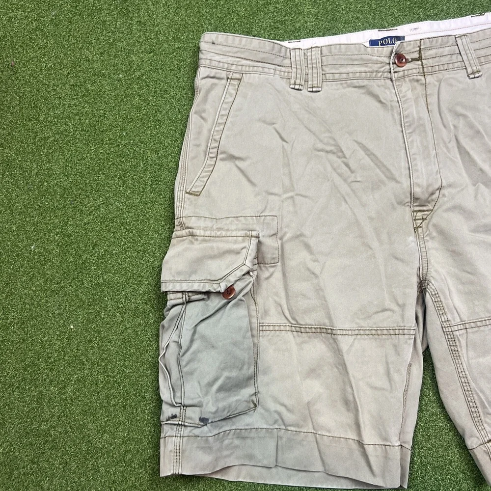 Polo Ralph Lauren Mountain Green Classic Chino Cargo Shorts Men's Size 42